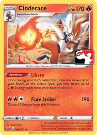 Cinderace — Prize Pack Series Cards