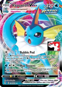 Vaporeon VMAX — Prize Pack Series Cards