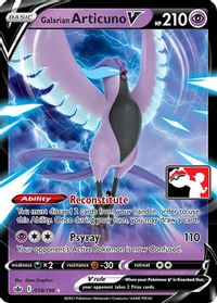 Galarian Articuno V — Prize Pack Series Cards
