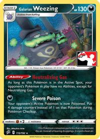 Galarian Weezing — Prize Pack Series Cards
