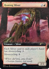 Homing Sliver (Extended Art) — Secret Lair Drop Series
