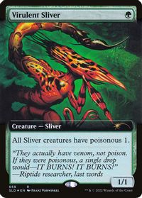 Virulent Sliver (Extended Art) — Secret Lair Drop Series
