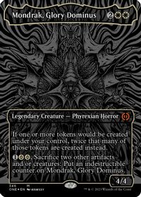 Mondrak, Glory Dominus (Oil Slick Raised Foil) — Phyrexia: All Will Be One
