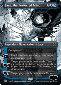 Jace, the Perfected Mind (Borderless) — Phyrexia: All Will Be One