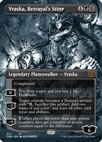 Vraska, Betrayal's Sting (Borderless) — Phyrexia: All Will Be One