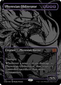 Phyrexian Obliterator (Oil Slick Raised Foil) — Phyrexia: All Will Be One