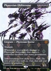 Phyrexian Obliterator (Showcase) (Step-and-Compleat Foil) — Phyrexia: All Will Be One