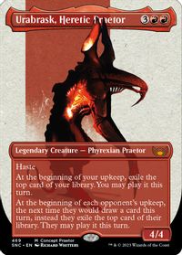 Urabrask, Heretic Praetor (Concept Praetor) (Step-And-Compleat Foil) — Phyrexia: All Will Be One