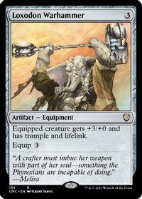 Loxodon Warhammer — Commander: Phyrexia: All Will Be One