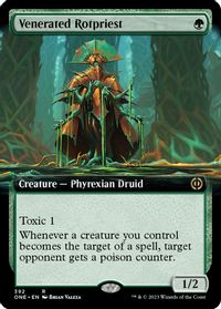Venerated Rotpriest (Extended Art) — Phyrexia: All Will Be One