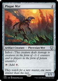 Plague Myr — Commander: Phyrexia: All Will Be One