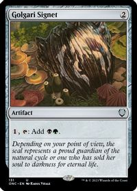 Golgari Signet — Commander: Phyrexia: All Will Be One