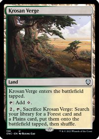 Krosan Verge — Commander: Phyrexia: All Will Be One
