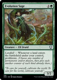 Evolution Sage — Commander: Phyrexia: All Will Be One