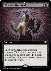 Phyresis Outbreak (Extended Art) — Commander: Phyrexia: All Will Be One