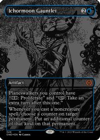 Ichormoon Gauntlet (Oil Slick Raised Foil) — Phyrexia: All Will Be One