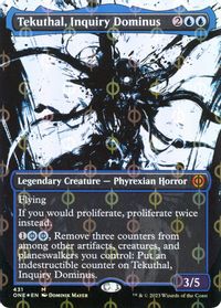 Tekuthal, Inquiry Dominus (Showcase) (Step-and-Compleat Foil) — Phyrexia: All Will Be One