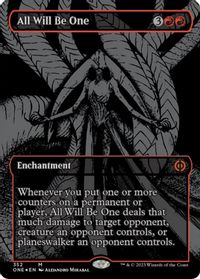 All Will Be One (Oil Slick Raised Foil) — Phyrexia: All Will Be One