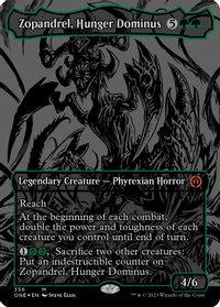 Zopandrel, Hunger Dominus (Oil Slick Raised Foil) — Phyrexia: All Will Be One
