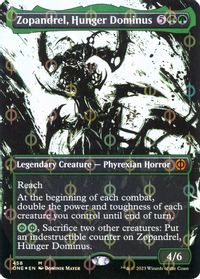Zopandrel, Hunger Dominus (Showcase) (Step-and-Compleat Foil) — Phyrexia: All Will Be One