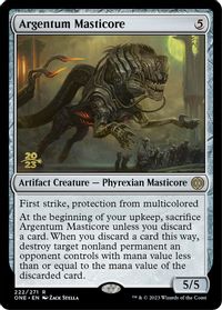 Argentum Masticore — Prerelease Cards