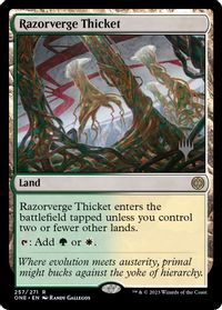 Razorverge Thicket — Promo Pack: Phyrexia: All Will Be One