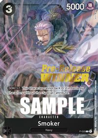 Smoker (Pre-Release) [Winner] — One Piece Promotion Cards