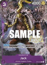 Jack (Offline Regional 2023) [Winner] — One Piece Promotion Cards