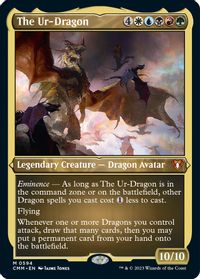 The Ur-Dragon (Foil Etched) — Commander Masters