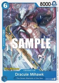 Dracule Mihawk — Paramount War Pre-Release Cards