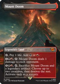 Mount Doom (Borderless) — Universes Beyond: The Lord of the Rings: Tales of Middle-earth