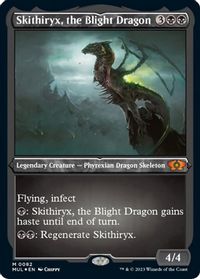 Skithiryx, the Blight Dragon (Foil Etched) — March of the Machine: Multiverse Legends