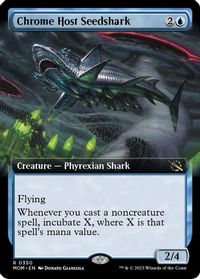 Chrome Host Seedshark (Extended Art) — March of the Machine