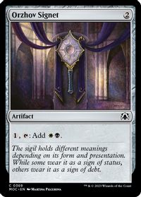 Orzhov Signet — Commander: March of the Machine