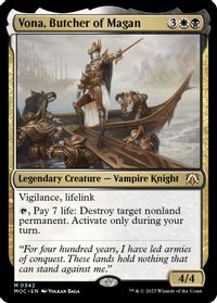 Vona, Butcher of Magan — Commander: March of the Machine