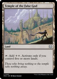 Temple of the False God — Commander: March of the Machine