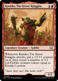 Krenko, Tin Street Kingpin — Commander: March of the Machine