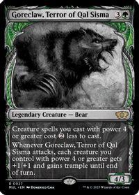 Goreclaw, Terror of Qal Sisma — March of the Machine: Multiverse Legends