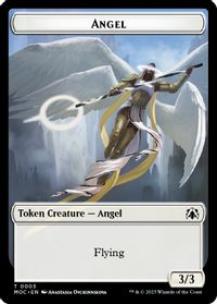 Angel // Demon Double-Sided Token — Commander: March of the Machine