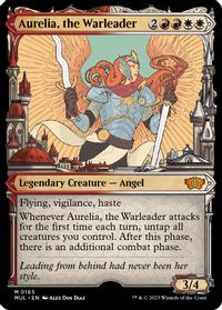 Aurelia, the Warleader (Halo Foil) — March of the Machine: Multiverse Legends