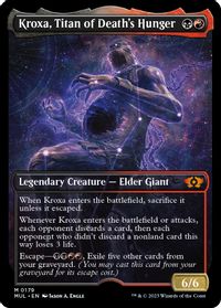 Kroxa, Titan of Death's Hunger (Halo Foil) — March of the Machine: Multiverse Legends