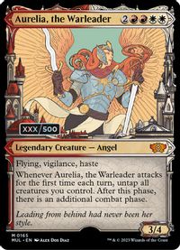 Aurelia, the Warleader (Serial Numbered) — March of the Machine: Multiverse Legends