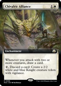 Chivalric Alliance (Extended Art) — Commander: March of the Machine
