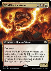 Wildfire Awakener (Extended Art) — Commander: March of the Machine