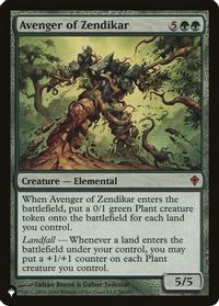 Avenger of Zendikar — The List Reprints
