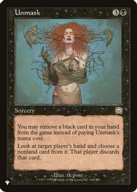 Unmask — The List Reprints