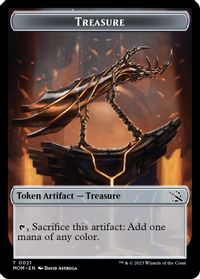 Treasure (0021) // Phyrexian Hydra (0011) Double-Sided Token — March of the Machine