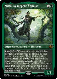 Nissa, Resurgent Animist (Foil Etched) — March of the Machine: The Aftermath