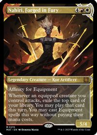 Nahiri, Forged in Fury (Halo Foil) — March of the Machine: The Aftermath