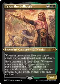 Tyvar the Bellicose (Foil Etched) — March of the Machine: The Aftermath